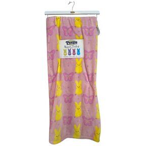 PEEPS Brand HAPPY EASTER Oversized Plush Throw 60" x 70"
